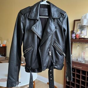 All Saints Balfern Biker Leather Jacket